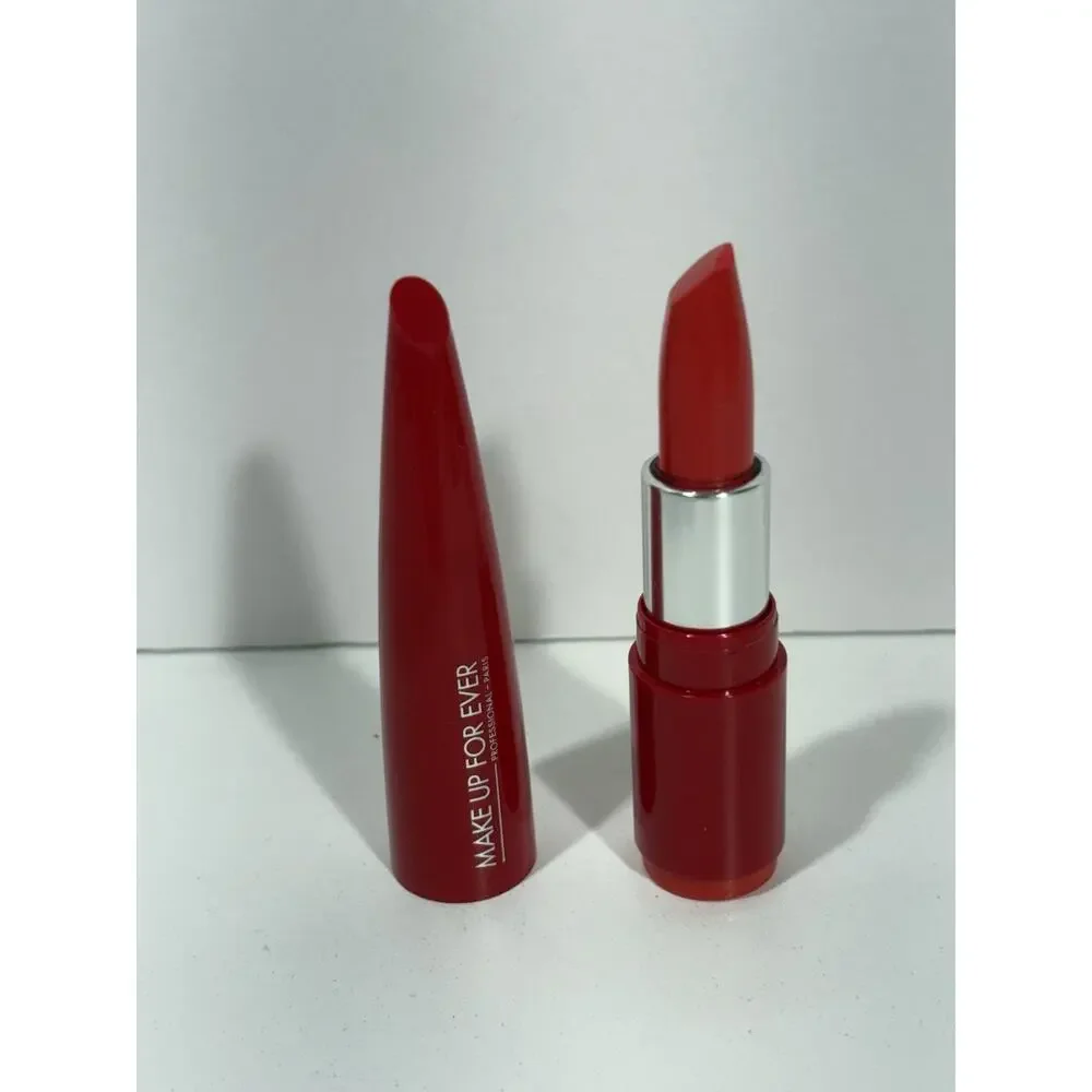 Make Up For Ever- Rouge Artist Shine On Sculpt Lipstick #332 Blazing Flame READ*